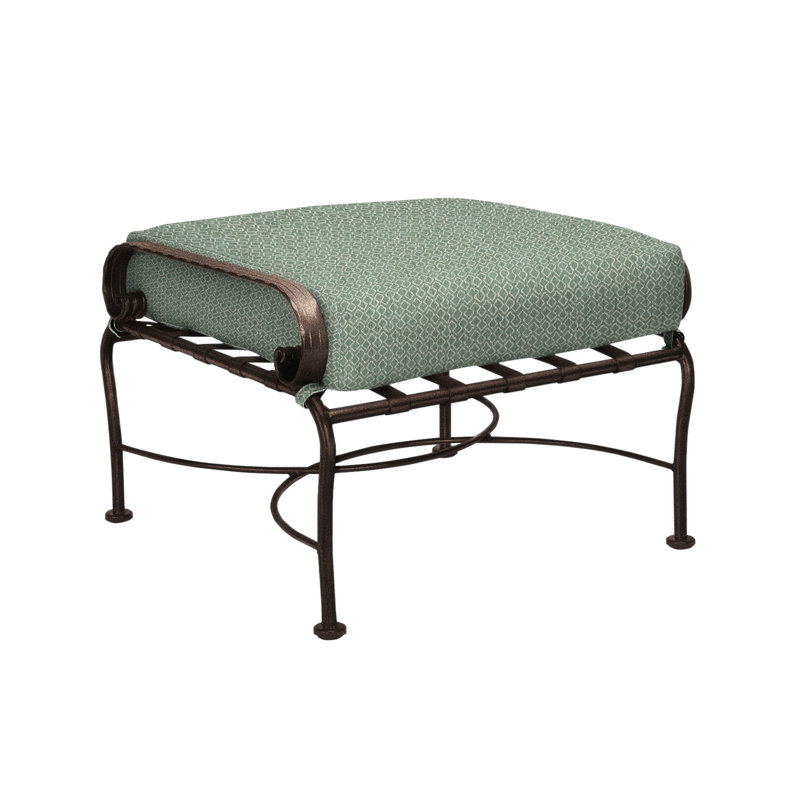 Classico-W Outdoor Ottoman, Copper Creek, Sash Denim