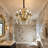 Classic Crystal Candle Chandelier Antique Bronze Pendant Ceiling Lamp With LED Bulbs-495355298-495355299-495355305