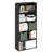 Furinno JAYA Book Shelf, 5-Tier Bookshelf, 52 Inch Tall Bookcase with Adjustable Shelf, 9.5 x 23.6 x 52.6, for Home Office, Bedroom, Living Room, Espresso-121881947