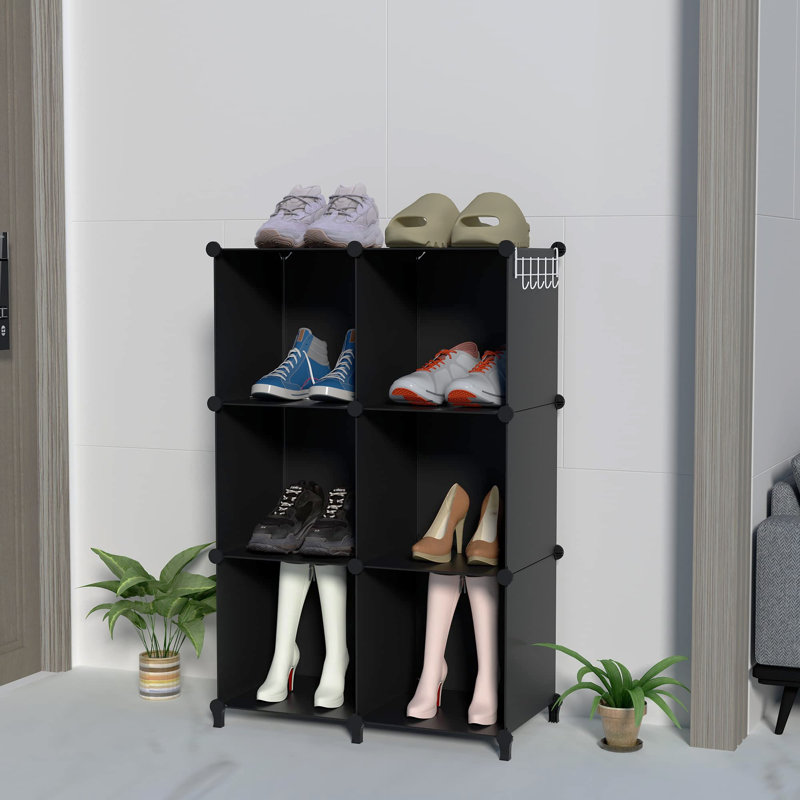 Haggins 95.5cm H x 95.5cm W Steel Cube Bookcase