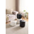 11.8In Small Tufted Round Upholstered Ottoman-117466297
