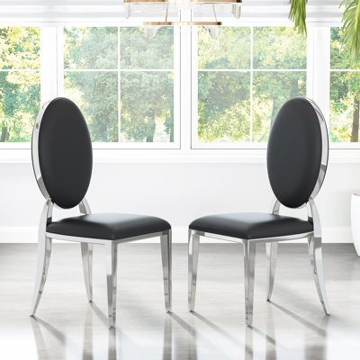 Chaise moderne en similicuir 