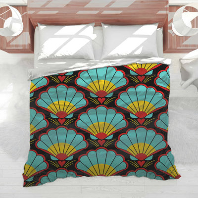 Art Deco Shell Motif Comforter