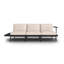245cm Wide Wood Patio Sofa with Cushions-423304538