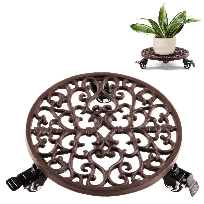 Amalia Metal Caddy Plant Stand Charlton Home®