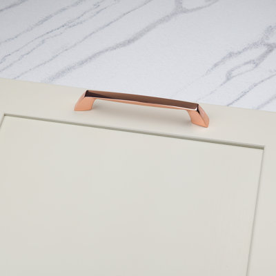 Polished Rose Gold Copper Handles & Coordinating Knob