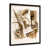 Impression dorée sur toile encadrée