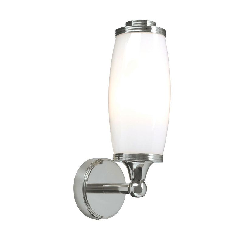 Meuble-lavabo 1 lumière Henrikas, Chrome poli