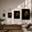 Tiger's Gaze Modern - Framed Print-92992004-92992000