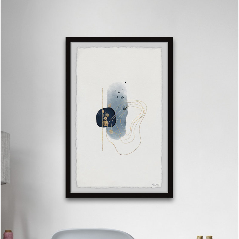 Shapes And Ink - Single Picture Frame Print, 61cm H x 41cm W x 3.81cm D