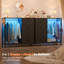 Commode 4 tiroirs Nasin avec support à vêtements, station de charge et lumières DEL-807936610