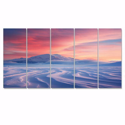 Chenier - Art mural volcanique pour le salon, 5 pièces