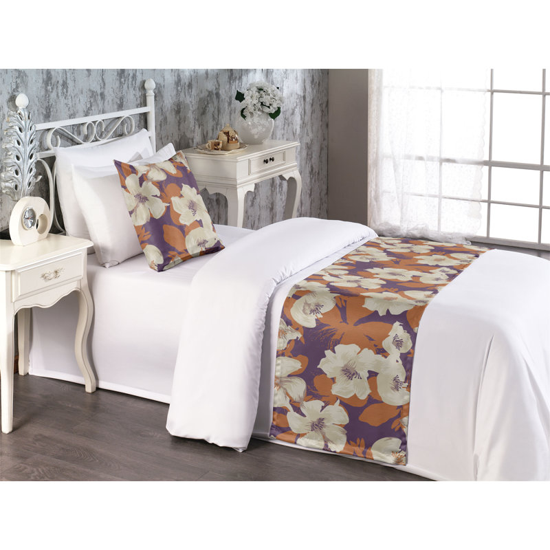 Ensemble de chemin de lit Ambesonne Hibiscus Bohemian Exotics
