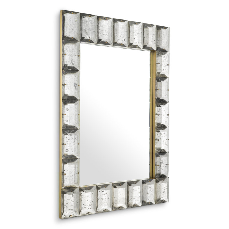 Mariani Rectangle Brass Mirror
