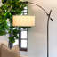 Lampe sur pied à DEL à hauteur réglable de 84 po Grayson-1599867711
