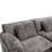76.77" Chenille Loveseat With Ottoman-710105645
