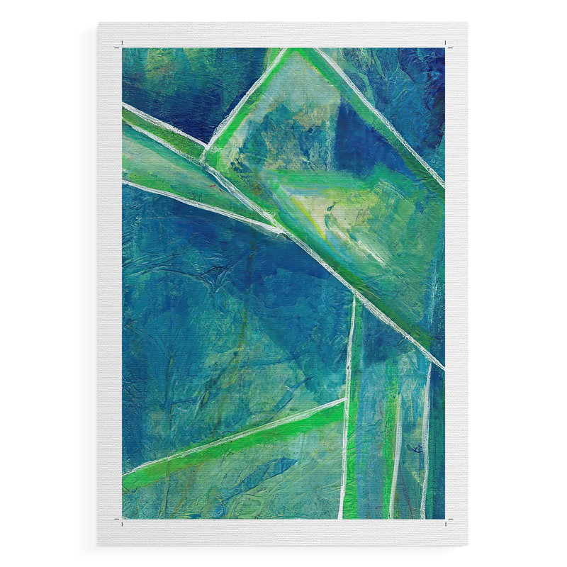 GeometricInCoolIV -Canvas Print Only - NOT FRAMED