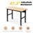 Vuyo 48" Adjustable Heavy-Duty Work Bench with Locking Universal Wheels & Metal Frame,Workshop Garage Table