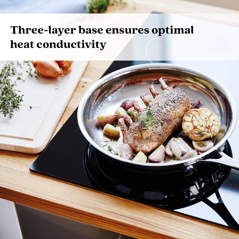 Alva Chef 8" Stainless Steel Non-Toxic Frying Pan Skillet