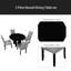 Ensemble de table de salle à manger 5 pièces, table de salle à manger moderne de 43 pouces et 4 chaises rembourrées pour la salle à manger, la cuisine, le salon et l'assemblage facile-1071964529-1071964530