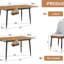 Ensemble de table et de chaises Table rectangulaire extensible de 59 à 75 pouces - une œuvre d'art de la transformation de l'espace.-1885228611