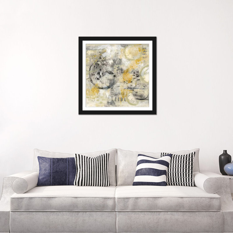 « de dérive », reproduction sur toile, H 24 po x l 24 po x P 1 po, Papier d'art encadré noir, Blanc