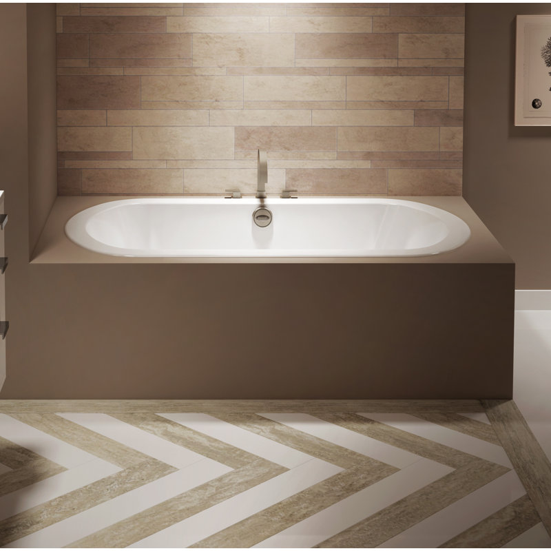 Anza™ 66" x 36" Drop in Soaking Bathtub, White