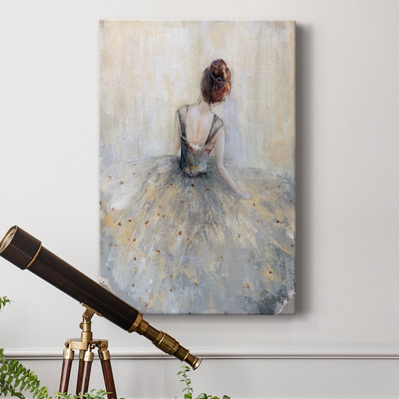 Beautiful Contemplation - peinture sur toile tendue, H 12 po x l 8 po x P 1 po