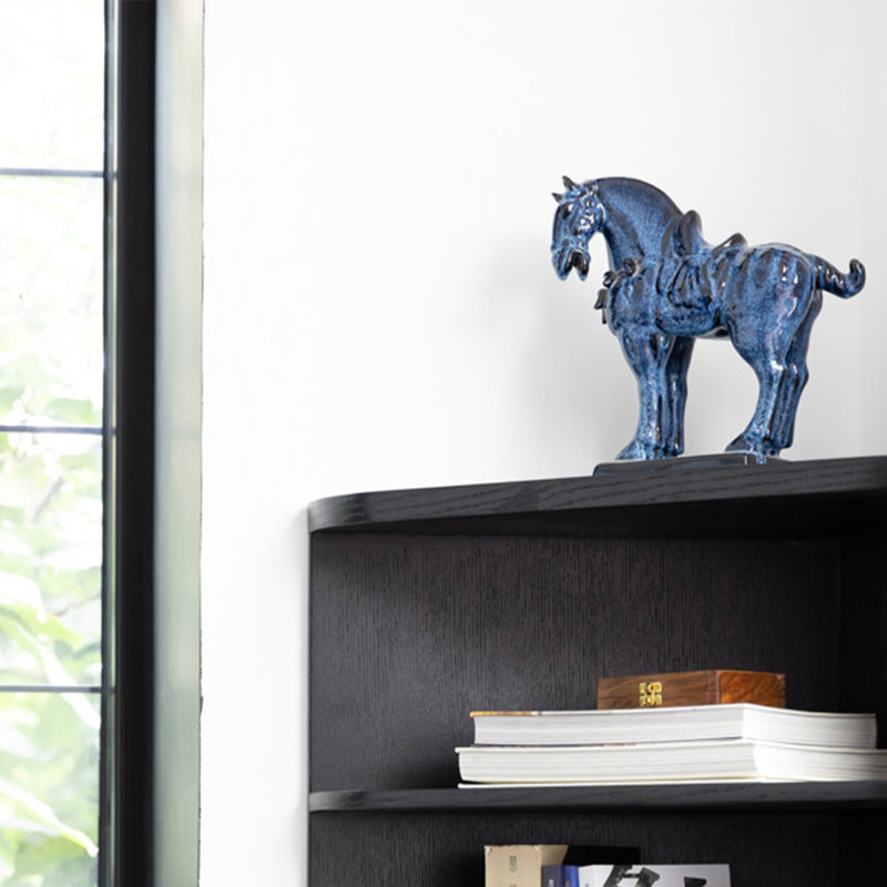 Blue Abstract Ceramic / Porcelain Decorative Object