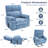 Dual Motor Power Lift Recliner With Heat And Massage, 350 Lbs Capacity, Hidden Cup Holders & Remote Control-335091125