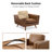 Inayat 22.3''W Leather Armchair With Solid Wood Legs-672179433