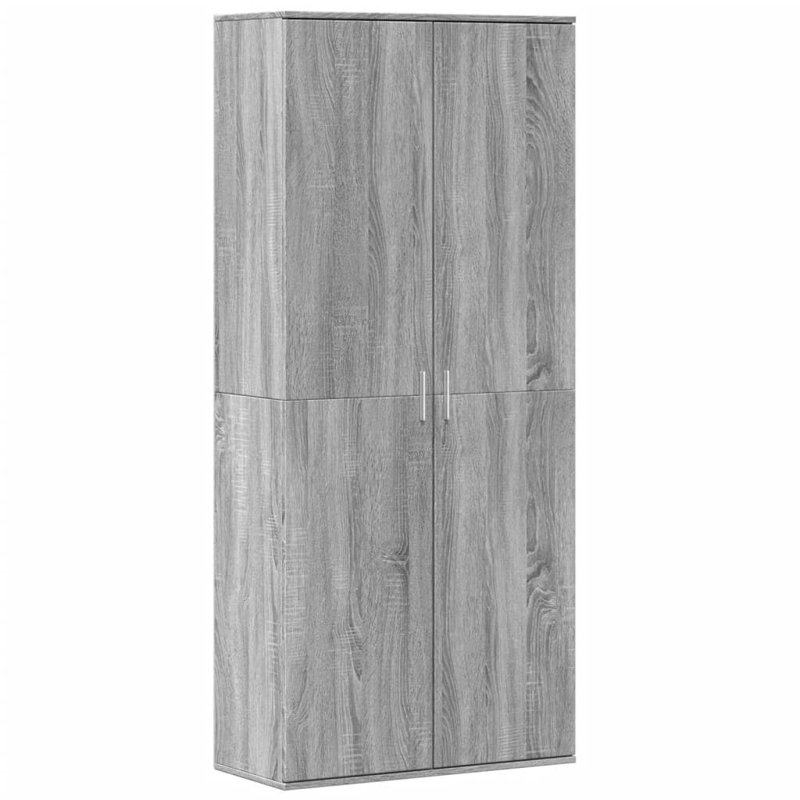 Highboard 80 X 35 X 180 Cm Engineered Wood, Grey Sonoma