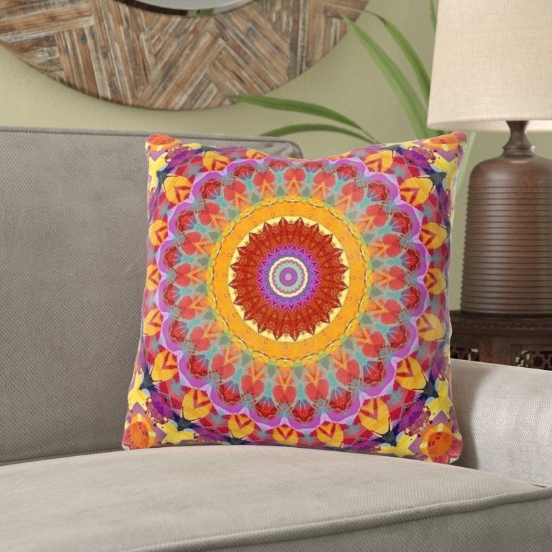 Housse et insert de coussin carré Fractal, Intérieur