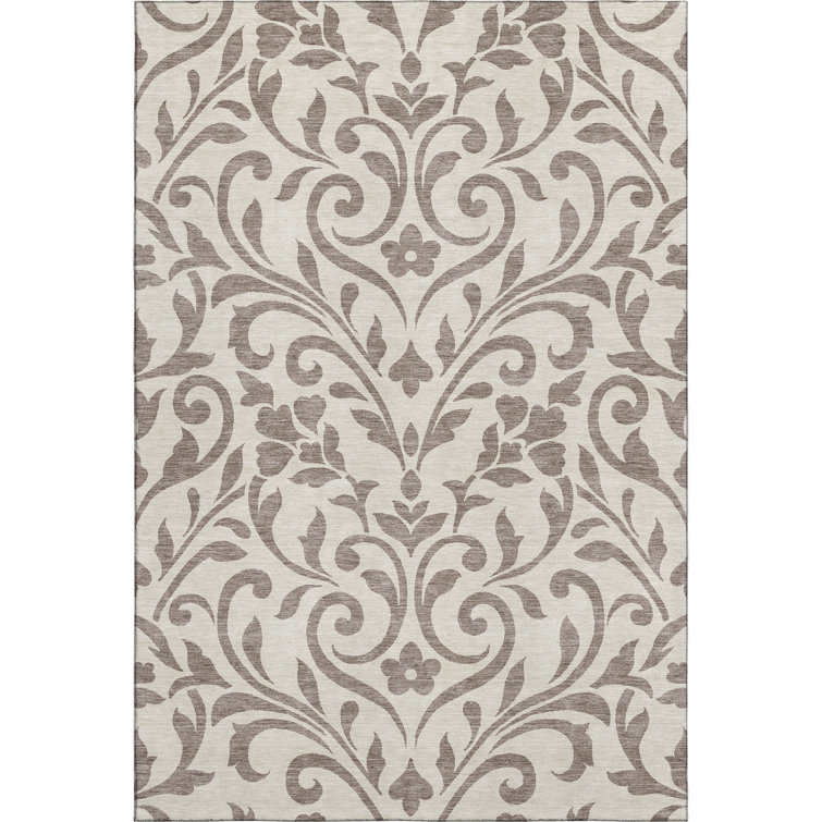 Premium Machine Washable Prisco Taupe Rug