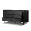 Tolle 6 Drawer Dresser-Drifted Matte Black Veneer