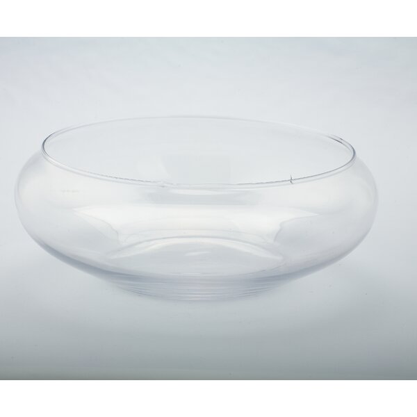 LAV Karen Clear Glass Salad Bowl 64 oz - Large Popcorn Bowl Square Design