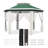 13' Pop Up Gazebo, Hexagonal Canopy Shelter with 6 Zippered Mesh Netting, Event Tent with Strong Steel Frame-112710205