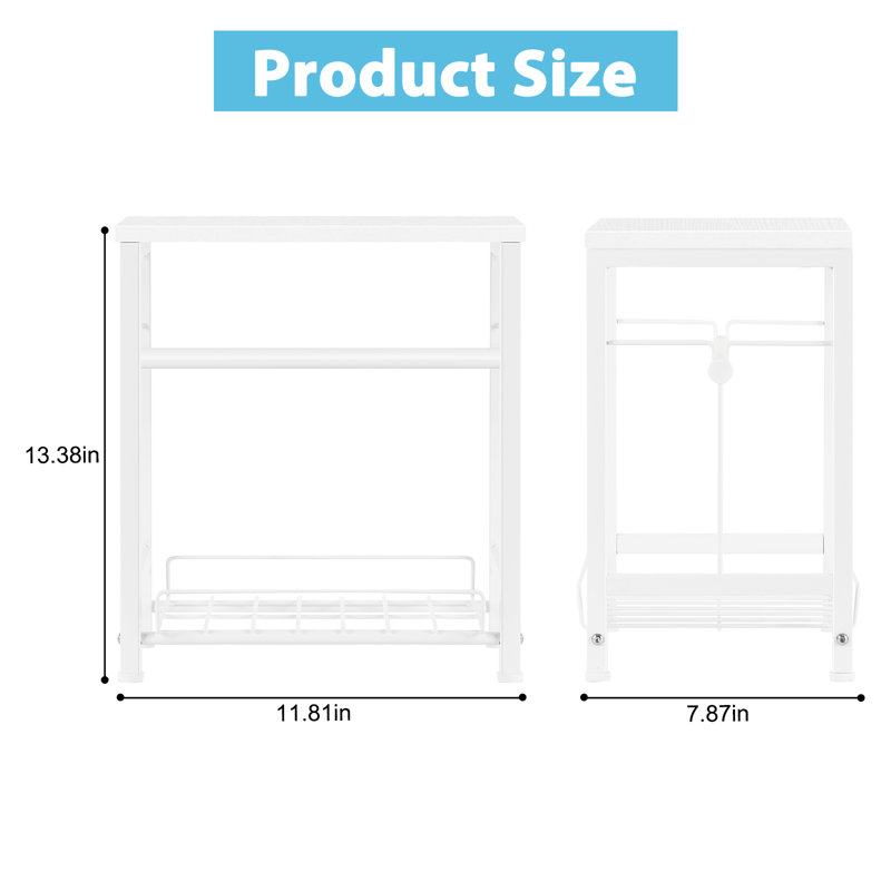 Desktop Storage Rack - White