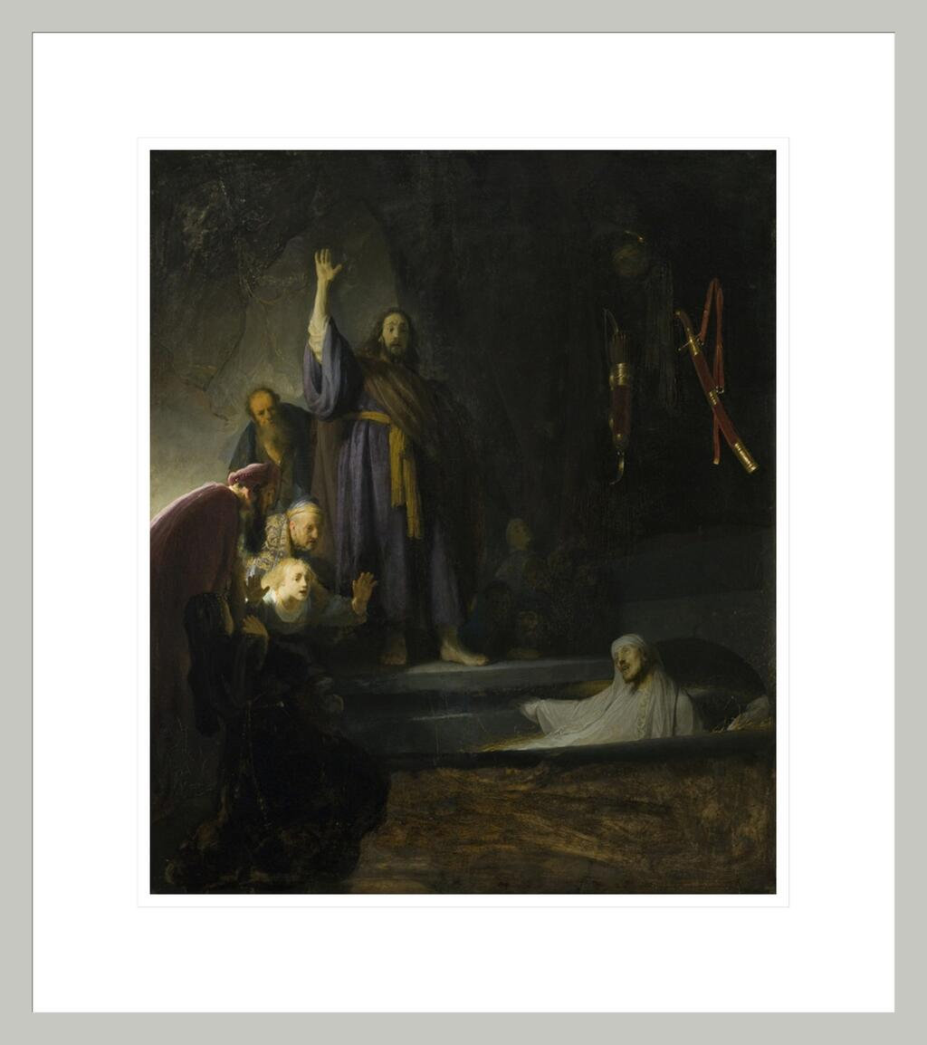Red Barrel Studio The Raising of Lazarus by Rembrandt van Rijn - Framed ...