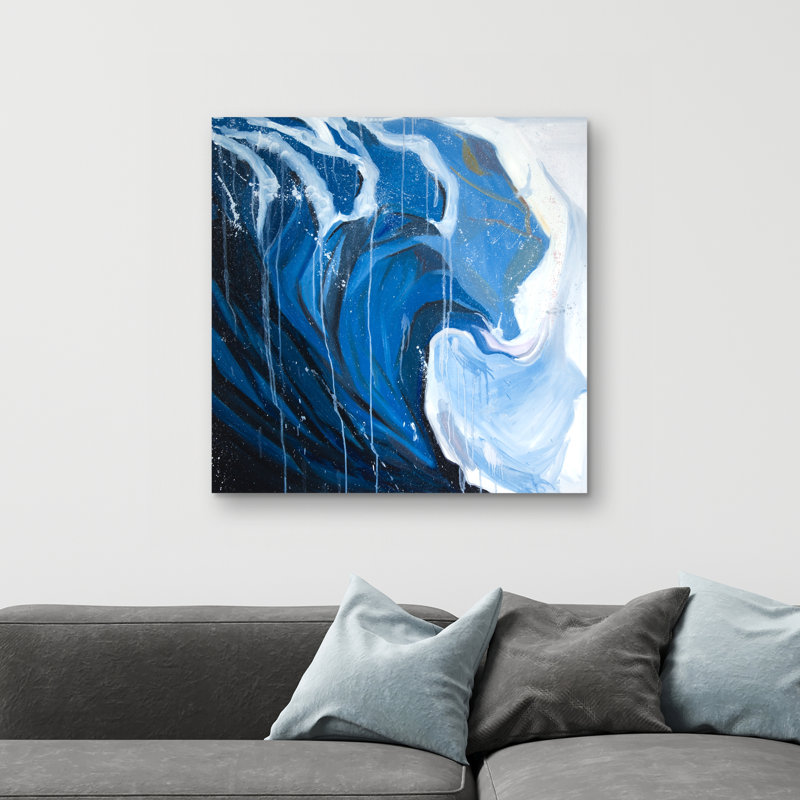 Abstract wave in motion - 32"x32" art on canvas