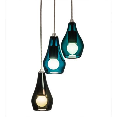 Mainis 3 - Light Brushed Champagne Kitchen Island Pendant