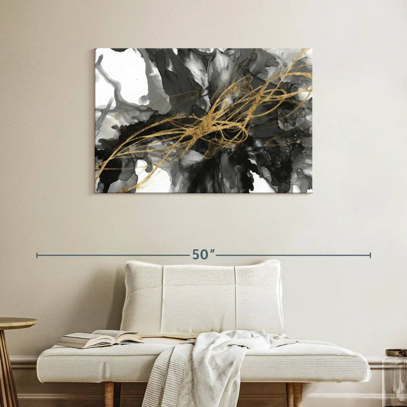 Avery Golden Vortex I, 26" H x 39" W