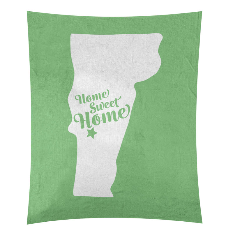 Tapisserie murale Home Sweet Rutland, H 104 po x l 88 po, Vert