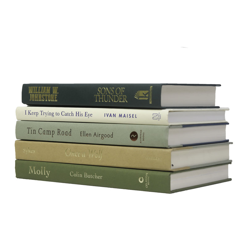 Livres décoratifs Heulwen - pile de livres Savannah - 5 livres verts