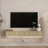 69" Wall Mounted TV For Tvs Up To 65'', Floating TV Stand With LED Lights & Power Outlet-1554877105