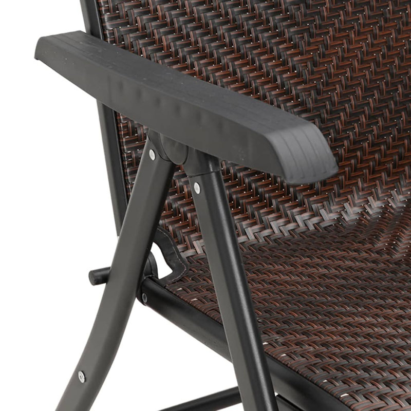 Olivija Outdoor Lounge Chair, Brown