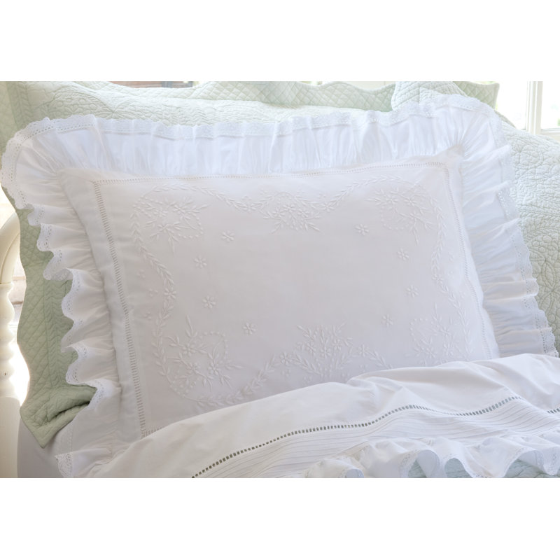 Prairie Crochet Cotton Sham, Standard