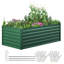 Lit de jardin surélevé en métal vert-1429272405