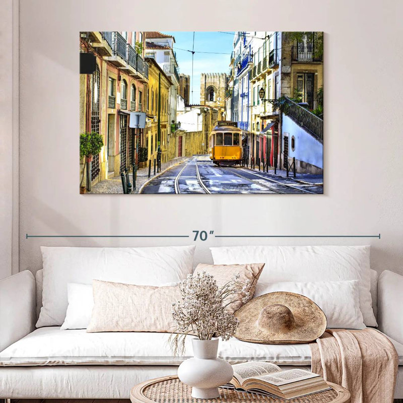 Rue Sireci à Lisbonne, H 32 po x l 48 po