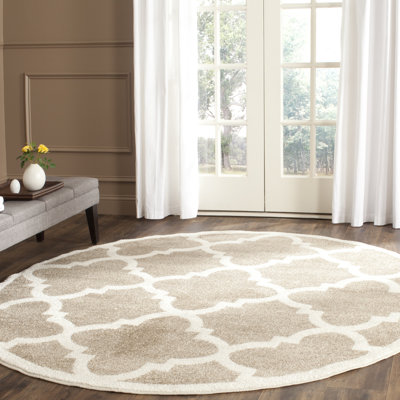 Ammundsen Geometric Wheat / Beige Area Rug